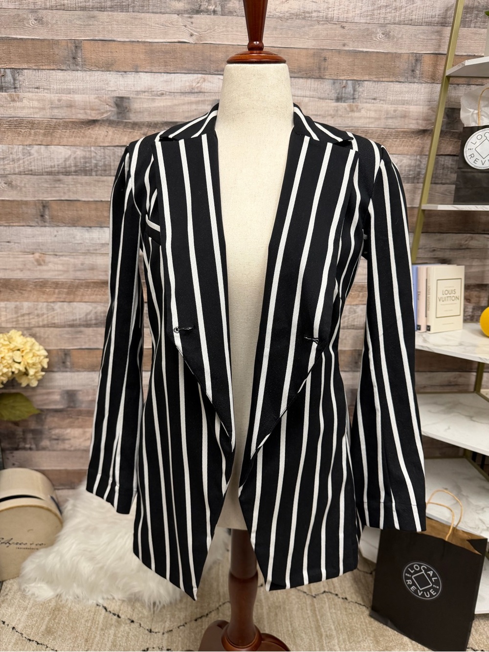 Bitte Kai Rand striped blazer double breasted style NWT